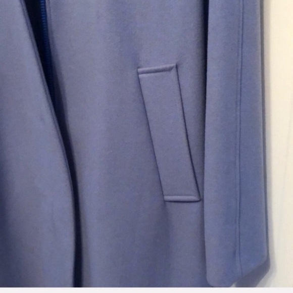 Express vintage 90s Y2K light blue single breast wool pea coat M - Picture 6 of 14